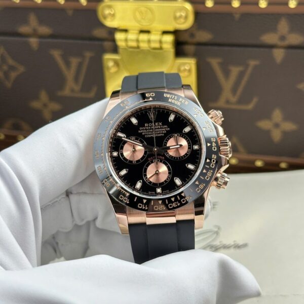 Rolex Cosmograph Daytona 116515LN Black Dial Replica 11 Watch Gold Wrapped 40mm