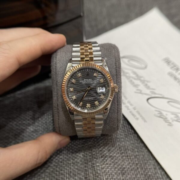 Rolex DateJust 126231 Demi Color Brick Dial Dark Grey VSF 36mm Watch