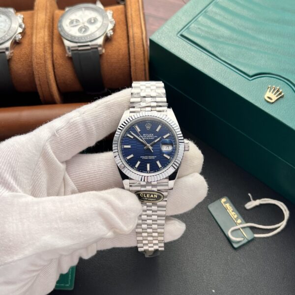 Rolex DateJust 126334 Blue Fold Dial Replica Watch Clean Factory 41mm