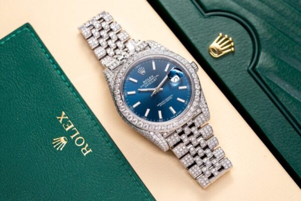 Rolex DateJust 126334 Full Diamond Moissanite Watch 41mm