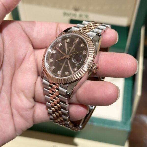 Rolex DateJust Chocolate Dial Super Fake 1:1 EW 41mm