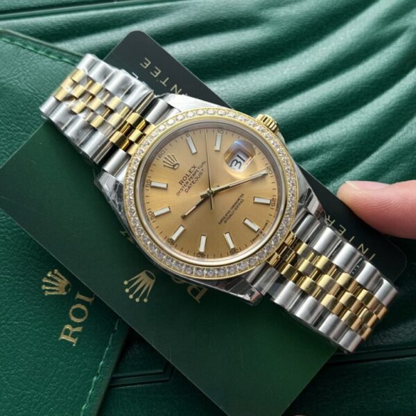 Rolex DateJust Factory Diamond Watch EW Demi Gold 36-41mm