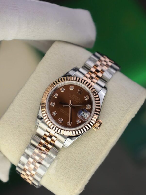 Rolex DateJust Lady Watch Genuine Gold Plated Chocolate Dial GM Factory 28mm