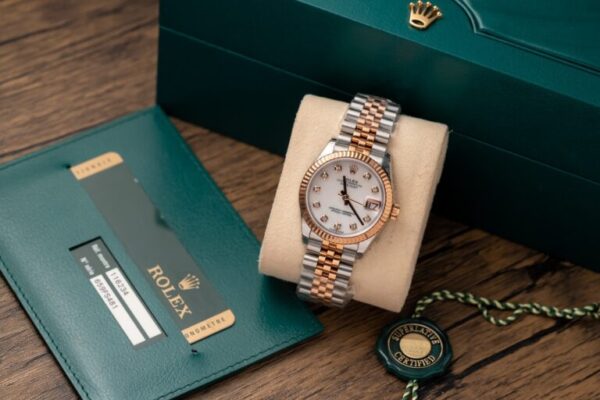 Rolex DateJust Replica 1:1 Women's Demi White Dial 31mm Watch