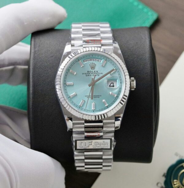 Rolex Day-Date 128236 Blue Dial Watch Weight 158gram Factory QF 36mm