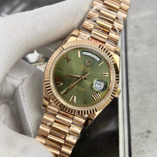 Rolex Day-Date 228235 Green Dial Replica Watch GM Factory 40mm