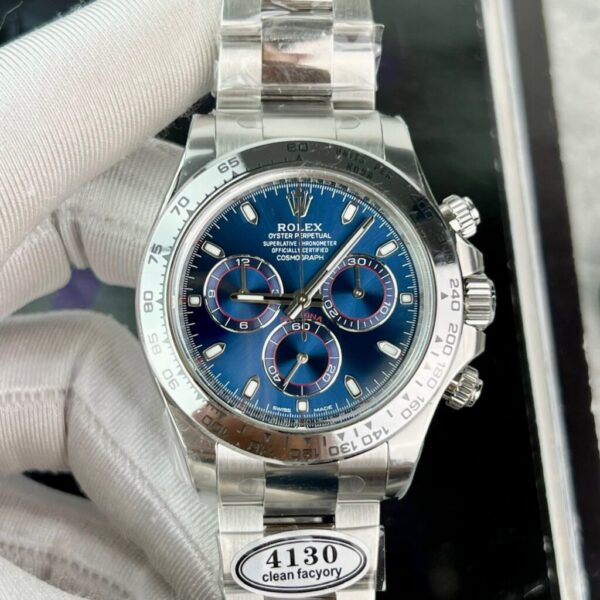 Rolex Daytona 116509 Replica Watch 1:1 Factory Clean Blue Dial 40mm