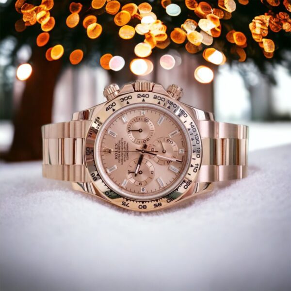 Rolex Daytona 18K Solid Rose Gold Watch 40mm