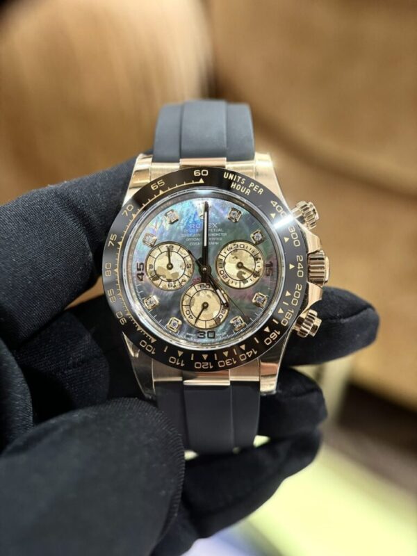 Rolex Daytona Watch Purple Mother of Pearl Dial Moissanite Placing BT Factory 40mm