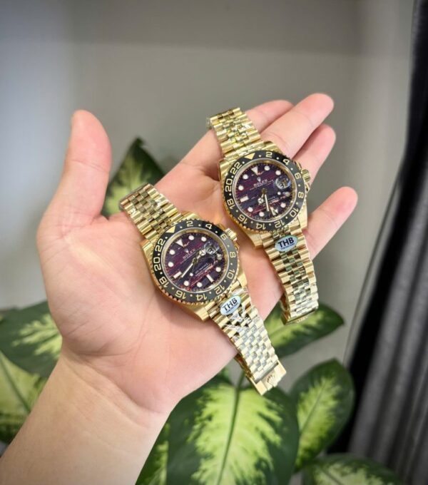 Rolex GMT-Master II 126718GRNR Replica Watch Tiger Eye Stone Dial THB Factory 40mm