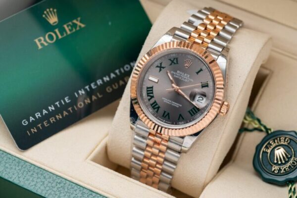Rolex Replica Watch DateJust Dial Wimbledon Gold Wrapped GM Factory 36mm