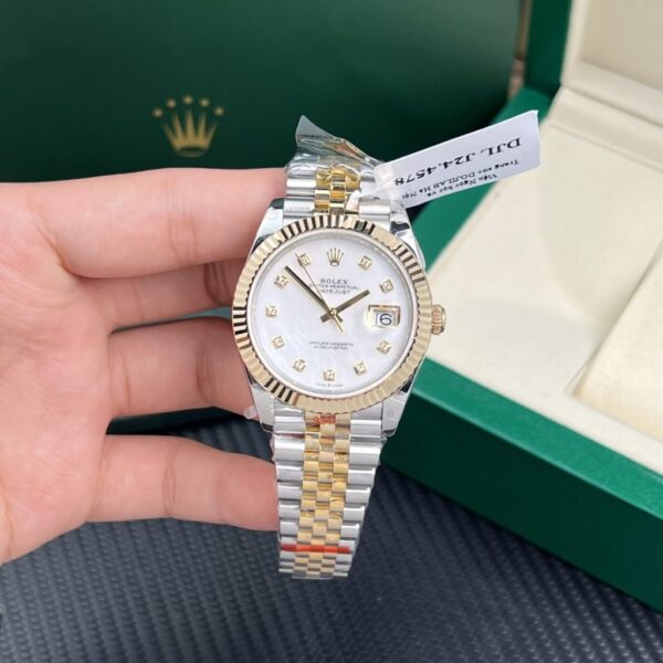 Rolex Replica Watch DateJust Gold Wrapped Mother Of Pearl Dial GM Factory 41mm