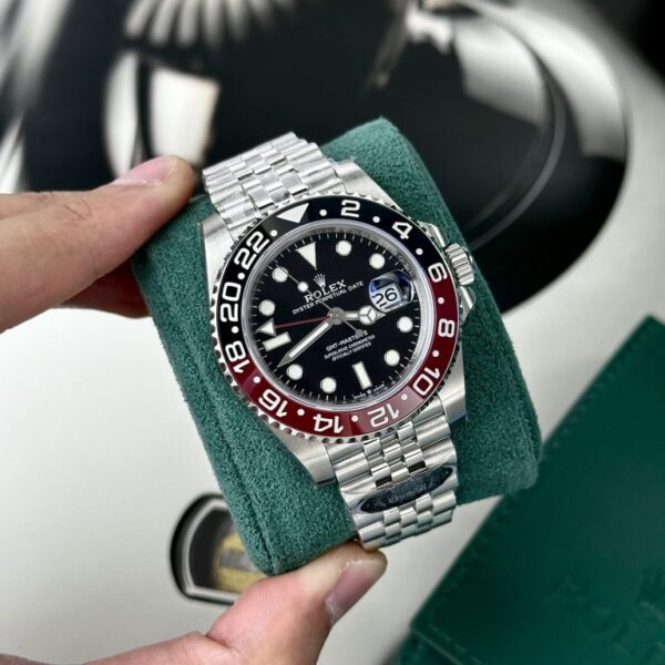 Rolex Replica Watch GMT-Master II Coke Black Dial Strap Jubilee Clean Factory 40mm